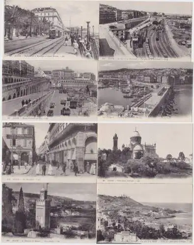 81341/8 Ak Alger Algier Algerien Ortsansichten 1914