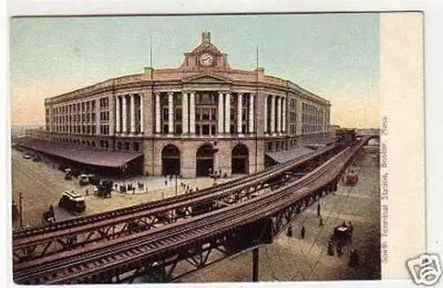 30286 Ak Boston Mass. South Terminal Station um 1910