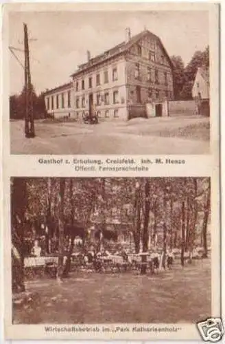 21644 Mehrbild-Ak Gasthof z. Erholung Creisfeld um 1920