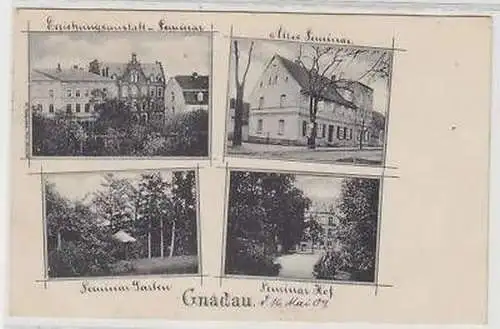 42612 Mehrbild Ak Gnadau altes Seminar 1909