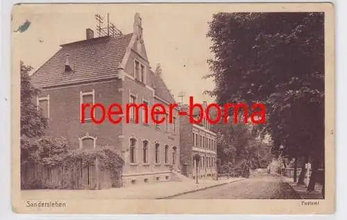 80724 Ak Sandersleben Postamt um 1920