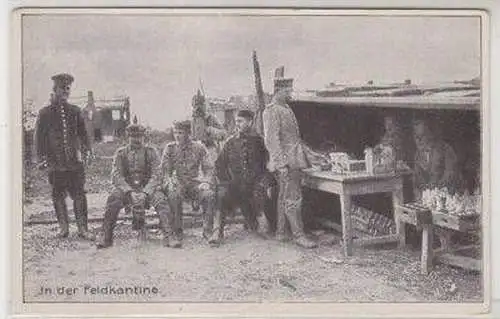 39779 Ak in der Feldkantine 1. Weltkrieg 1916