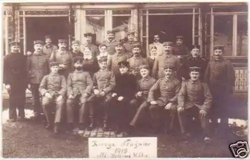 25497 Foto Ak Soldaten Alt Wettins Höhe 1915