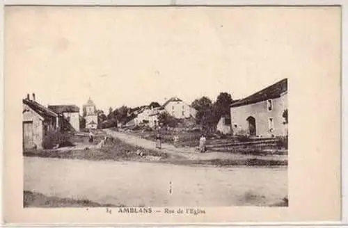 45624 Ak Amblans Rue de L´Eglise um 1915