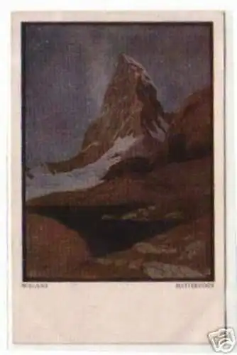 05302 Künstler Ak Matterhorn Schweiz 1924