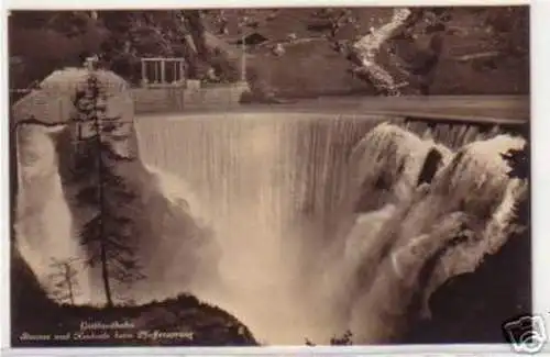 08616 Ak Gotthardbahn Stausee und Kaskade um 1930