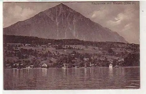 36939 Ak Faulensee mit Niesen (2366 m) Totalansicht1922