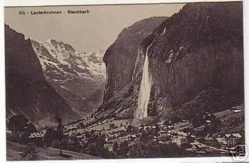 04193 Ak Schweiz Lauterbrunnen Staubach um 1910