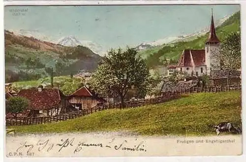 36762 Ak Frutigen und Engstligenthal Schweiz 1907