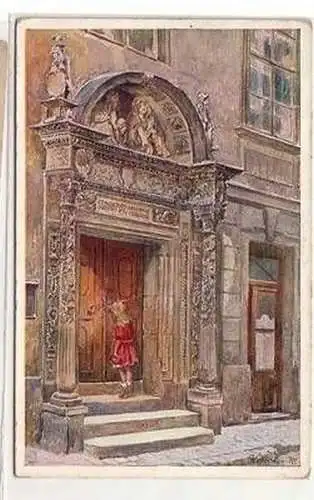 52000 Ak Wien Renaissanceportal der Salvatorkirche 1912