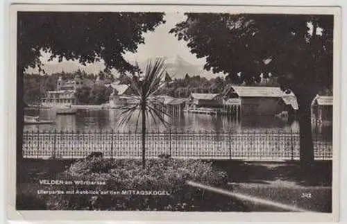 48758 Ak Velden am Wörthersee Uferpartie um 1930