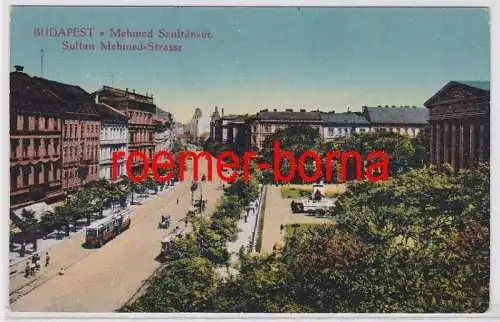 82983 Ak Budapest Ungarn Sultan Mehmed Strasse um 1910