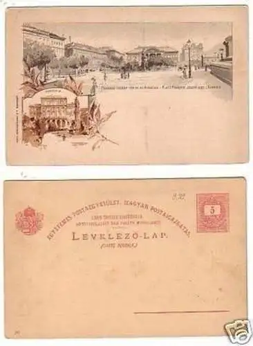 30243 Ak Lithographie Budapest Akademie um 1900