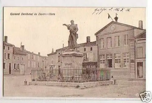 26014 Ak Gerard Denkmal in Dammvillers 1916