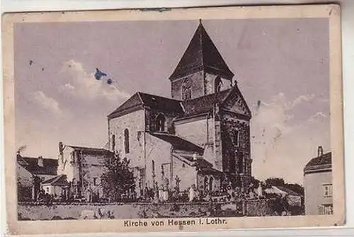 60441 Ak Kirche von Hessen in Lothringen 1916