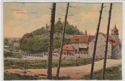 48831 Ak Forbach Schlossberg und Burghof um 1910