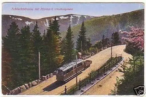 15010 Ak Schluchtstraße mit Hohneck Hochvogesen 1915