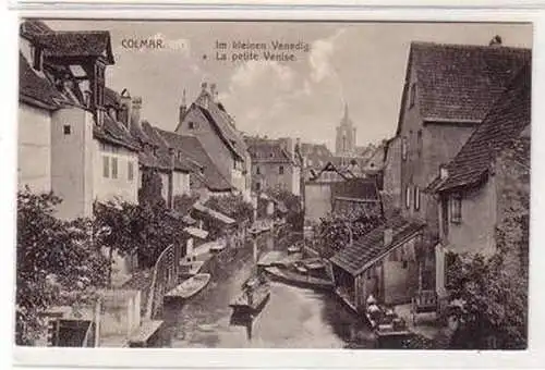 55007 Ak Colmar im Elsass im kleinen Venedig um 1910