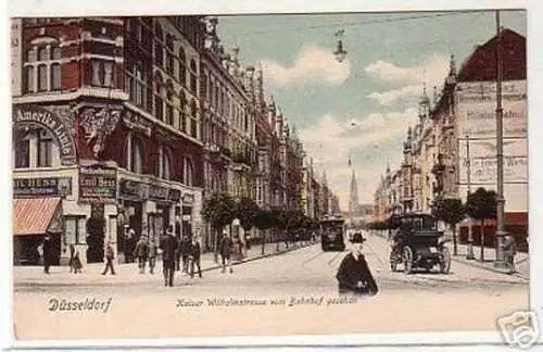 17929 Ak Düsseldorf Kaiser Wilhelmstrasse um 1900