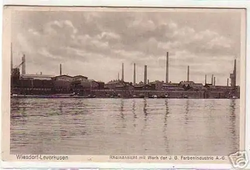 18015 Ak Wiesdorf Leverkusen IG Farbenindustrie 1929