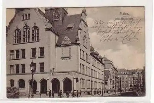 16976 Ak Mainz Ober Realschule 1910