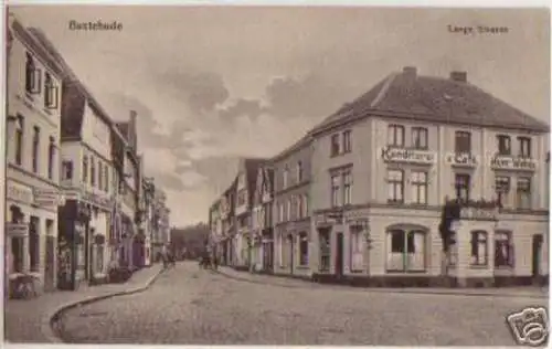 15494 Ak Buxtehude Lange Straße Konditorei 1915