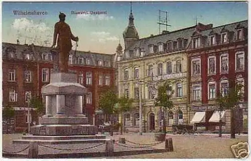 06967 Ak Wilhelmshaven Bismarck Denkmal 1914