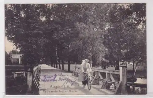 40059 AK Burgdorf in Hude - Partie an der kleinen Brücke 1911