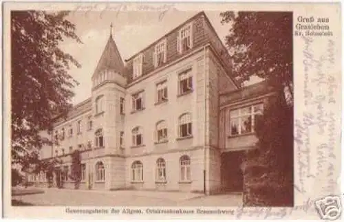 07938 Ak Gruß aus Grasleben Kreis Helmstedt 1928