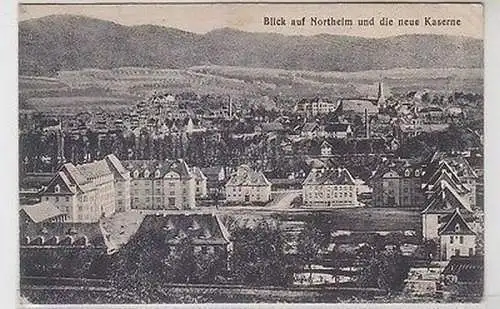 38031 Feldpost Ak Blick auf Northeim und die neue Kaserne 1918