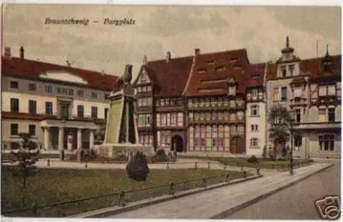 15882 Ak Braunschweig Burgplatz 1930