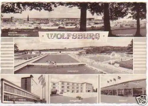 26582 Mehrbild Ak Volkswagenstadt Wolfsburg 1963