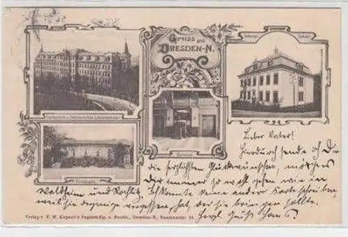 49444 Mehrbild Ak Gruß aus Dresden N. 1904