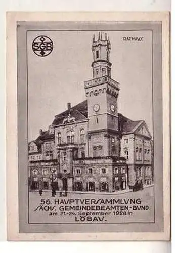 53004 Ak 56. Hauptversammlung sächs. Gemeindebeamtenbund Löbau 1928