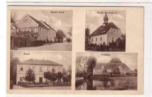 52452 Mehrbild Ak Gasthof Cosel, Kirche, Schule, Forsthaus um 1920