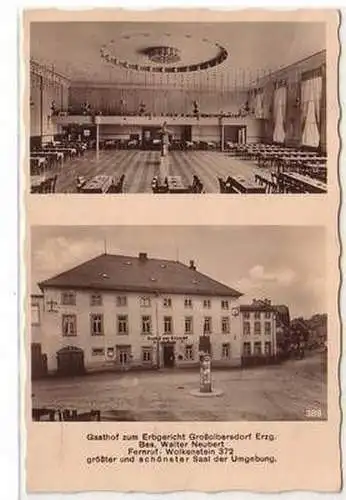 52551 Mehrbild Ak Großolbersdorf Gasthof zum Erbgericht um 1940