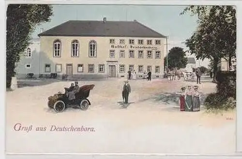 56750 Ak Gruß aus Deutschenbora Gasthof 1908