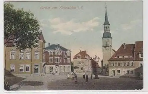 57193 Ak Gruss aus Siebenlehn in Sachsen Ortsansicht 1911