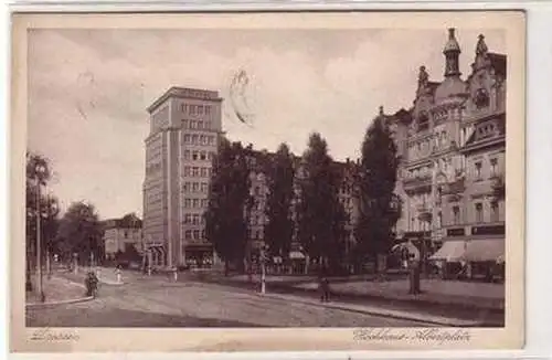 43015 Ak Dresden Hochhaus Albertplatz 1934