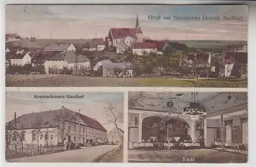 71442 Mehrbild Ak Gruß aus Neukirchen (Amtshauptmannschaft Meißen) um 1920