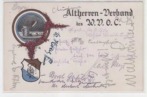 71701 Studentika Ak Leipzig Altherren Verband des W.V.O.C. 1927