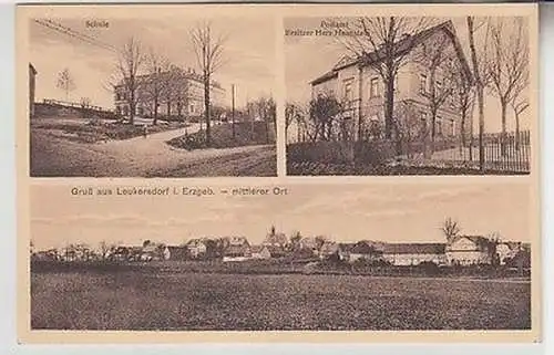 14733 Mehrbild Ak Gruß aus Leukersdorf im Erzgebirge um 1910