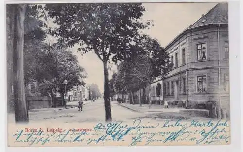 15043 Ak Borna bei Leipzig Weststrasse 1906