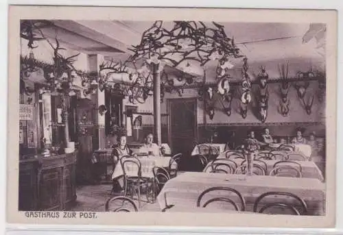 29948 Ak Vogelsgrün bei Auerbach i.V. Gasthaus zur Post 1922