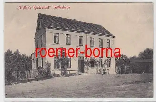 83607 Ak Nestler´s Restaurant Grillenburg um 1920