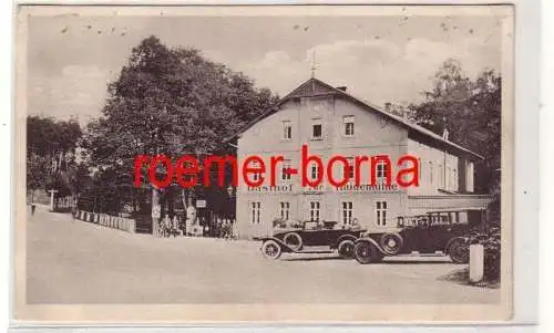 80072 Ak Langebrück Gasthof zur Haidemühle 1929