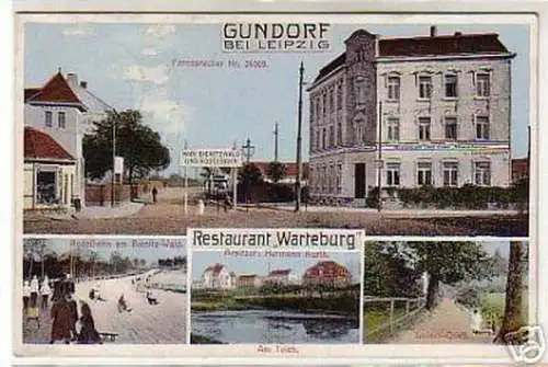 07063 Ak Gundorf bei Leipzig Gasthof usw. 1915