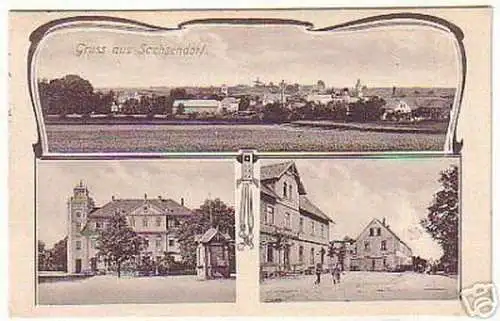 07557 Mehrbild Ak Gruß aus Sachsendorf 1917