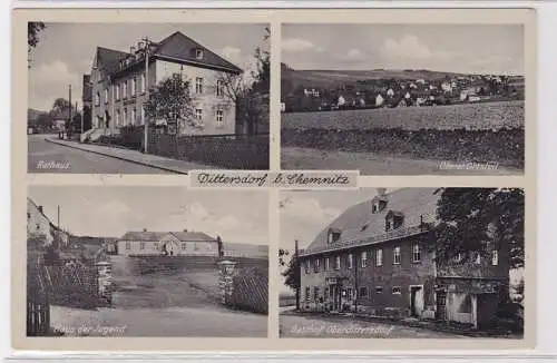 93146 AK Dittersdorf b. Chemnitz - Haus der Jugend, Gasthof Oberdittersdorf 1942