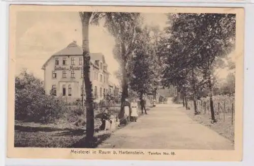 93901 AK Meisterei im Raum bei Hartenstein - Gasthaus zur Meisterei 1916